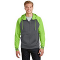 Men's Sport-Tek  Sport-Wick  Varsity Fleece Full-Zip Hooded Jacket